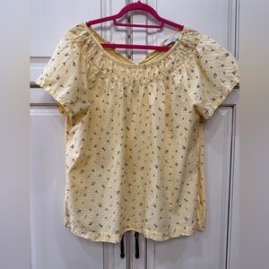 Floral Yellow Women's Top